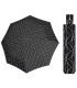 Wytrzymała AUTOMATYCZNA parasolka Doppler, czarno kremowa we wzory