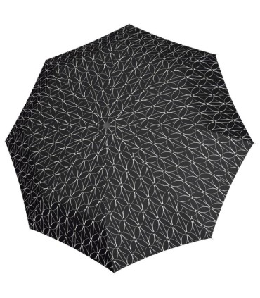 Wytrzymała AUTOMATYCZNA parasolka Doppler, czarno kremowa we wzory