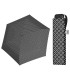 Wytrzymała PŁASKA parasolka Doppler Carbonsteel, geometryczny wzór