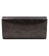 Lakierowany skórzany portfel damski Pierre Cardin, grafitowy