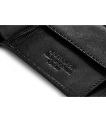 Portfel męski Pierre Cardin RFID, skórzany, czarny, mały