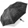 Automatyczna parasolka damska Pierre Cardin czarna w srebrne napisy