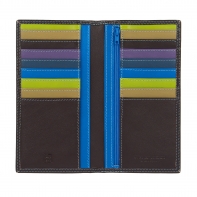 Skórzany portfel damski typu etui na karty DuDu®, brązowy + inne