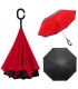 Parasol odwrócony "Revers" z podwójnym materiałem dwa kolory: czarny + inny