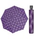 Wytrzymała AUTOMATYCZNA parasolka Doppler, fioletowa w fale z kropek