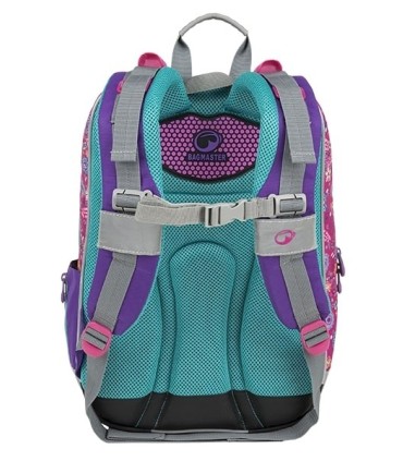 Plecak szkolny Bagmaster  trzykomorowy, małpka