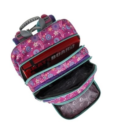 Plecak szkolny Bagmaster  trzykomorowy, małpka