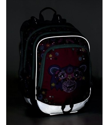 Plecak szkolny Bagmaster  trzykomorowy, małpka