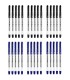 30 szt. x długopis żelowy BIC Gel-ocity Stic cienka końcówka: 15x niebieski i 15x czarny