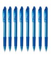 8 szt. x niebieski długopis 0.7mm Pentel