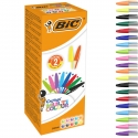 Długopisy BIC Cristal Multicolor - miks kolorów, opakowanie 20 sztuk