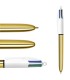 Długopis automatyczny złota obudowa BIC 4 Colours Shine, 4 kolory