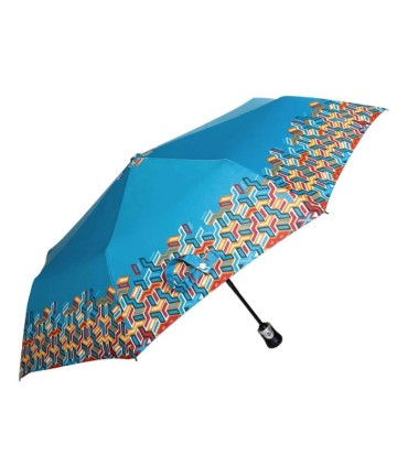 Automatyczna parasolka damska marki Parasol, skórzana rączka