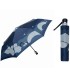 Automatyczna parasolka damska marki Parasol, skórzana rączka