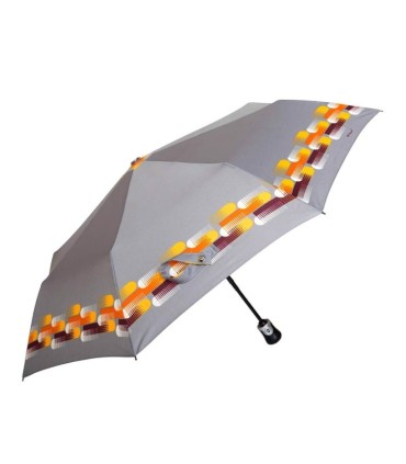 Automatyczna parasolka damska marki Parasol, skórzana rączka