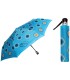 Automatyczna parasolka damska marki Parasol, skórzana rączka