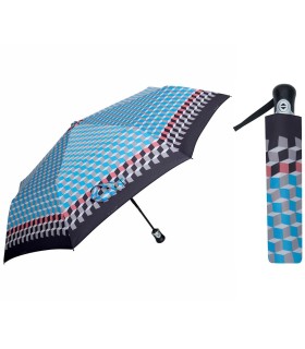 Automatyczna parasolka damska marki Parasol, skórzana rączka