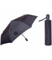 Automatyczny elegancki parasol męski marki Parasol, Carbon Steel, czarny w paseczki
