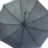 Automatyczna parasolka damska Tiros w srebrna krople, granatowa