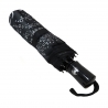 Otwierana automatycznie parasolka damska Tiros w srebrne krople, czarna