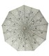 Otwierana automatycznie parasolka damska Tiros w srebrne krople, kremowa