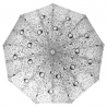 Otwierana automatycznie parasolka damska Tiros w srebrne krople, biała