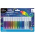 Klej brokatowy 12 kolorów KIDEA 12 x 6 ml