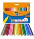 BARDZO WYTRZYMAŁE KREDKI ŚWIECOWE BIC KIDS PLASTIDECOR 24 KOLORY
