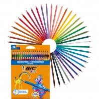 KREDKI SZKOLNE BIC KIDS EVOLUTION ECOLUTION 36 RÓŻNYCH KOLORÓW