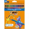 KREDKI SZKOLNE BIC KIDS EVOLUTION ECOLUTION 36 RÓŻNYCH KOLORÓW