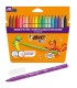 FLAMASTRY DO RYSOWANIA DLA DZIECI BIC COULEUR MAZAKI 18 ŻYWYCH KOLORÓW