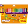 FLAMASTRY MAZAKI BIC COULEUR FLUO 24 KOLORY W TYM 3 FLUORESCENCYJNE, PISAKI