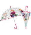 Głęboka bezpieczna parasolka dziecięca PERLETTI przezroczysta FROZEN KRAINA LODU
