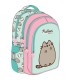 PLECAK SZKOLNY 4-KOMORY BP58 PUSHEEN miętowy kotek