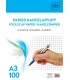 PAPIER KANCELARYJNY W KRATKĘ A3 INTERDRUK 100 ARKUSZY 70g