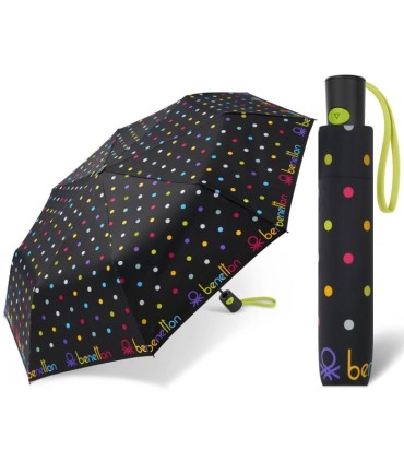 Automatyczna parasolka Benetton we wzory groszki