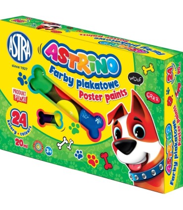 24 farby plakatowe Astrino Astra 24 x 20ml