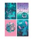 4 SZT. X ZESZYT A5, 32 KARTKI, W TRZY LINIE, TRZYLINIA, STITCH, KAŻDY INNY