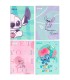 4 SZT. X ZESZYT A5, 60 KARTEK, LINIA Z MARGINESEM, STITCH, KAŻDY INNY