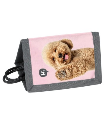 Portfel dziecięcy na szyję zapinany na rzep PP24PU-002, PASO PIESEK