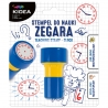 Stempel pieczątka do nauki godzin na zegarze dla dzieci KIDEA