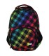 Dwukomorowy plecak szkolny St.Right 26 L, Neon Squares