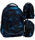 Plecak szkolny trzykomorowy Derform BACKUP model X Ocean Deep