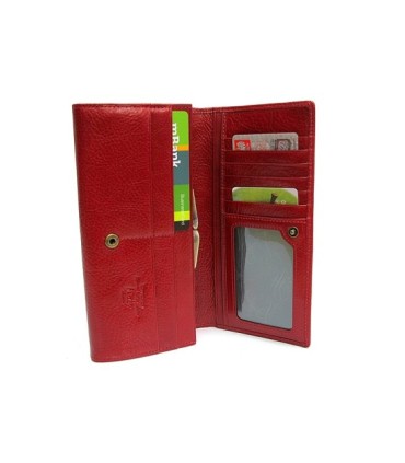 Długi damski portfel Wittchen, kolekcja Italy, czerwony