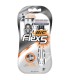 3 szt. x maszynka do golenia BIC Flex5, 5 precyzyjnych ostrzy + kulka balansująca
