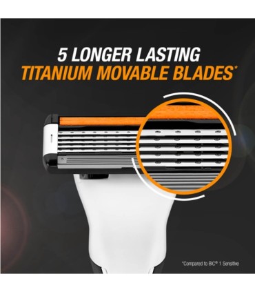 Maszynka golarka wielorazowa BIC HYBRID FLEX 5 ostrzy + 10 wkładów