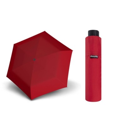 NAJLŻEJSZA parasolka damska marki Doppler, CZERWONA