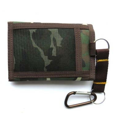 Portfel męski młodzieżowy z karabińczykiem XTREME, MORO brąz zielony