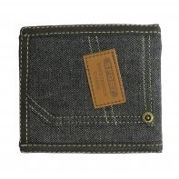 Portfel młodzieżowy sportowy JEANS czarny DH-301