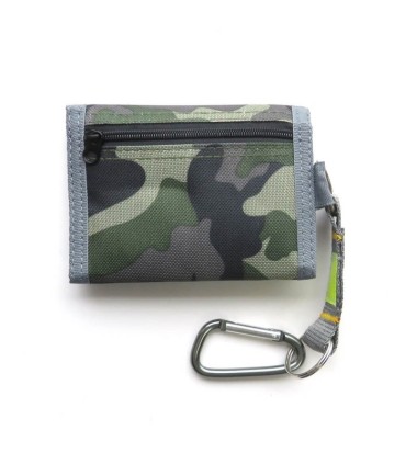 Portfel z KARABIŃCZYKIEM męski młodzieżowy ROUTE 66, Moro